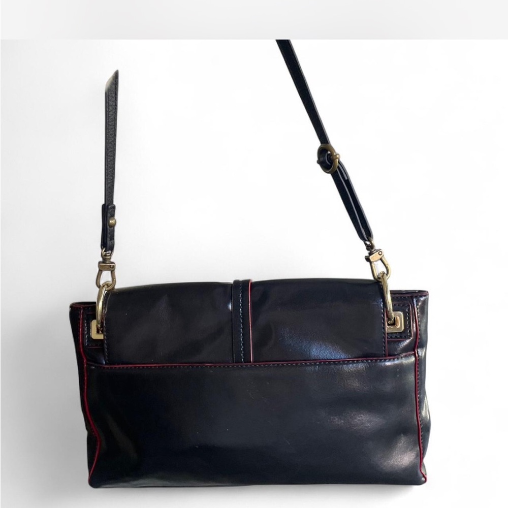 ANTONIO MELANI Black Crossbody Bag with Gold Accents - Picture 2 of 5